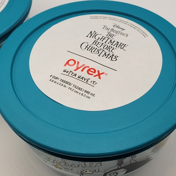 Nightmare Before Christmas Pyrex Storage Container 4C Capacity Jack Skellington - Picture 7 of 7